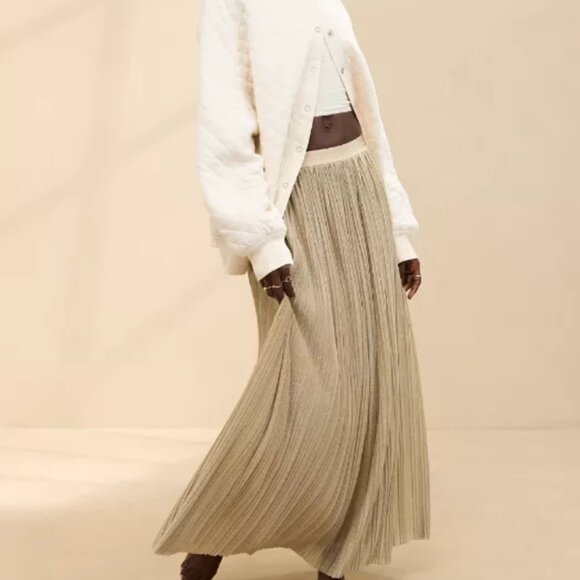 NWT Aerie Balletcore Maxi Skirt Metallic - Picture 1 of 13